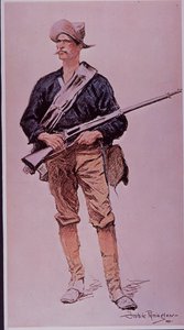 Guerre hispano-américaine de 1898, fantassin américain armé d