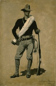 Soldat américain, guerre hispano-américaine (Un combattant de première classe) 1899 - Frederic Remington