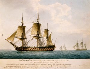 Le navire Bien-Aimé de Louis Antoine, Comte de Bougainville - Frederic Roux