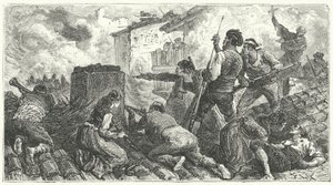 Défense de Saragosse contre les Français - Frederic Theodore (after) Lix