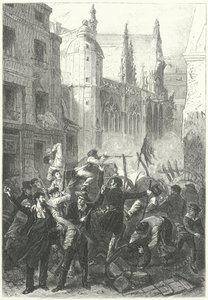 Journées de Juin, Révolution de 1848, Paris (gravure) - Frederic Theodore (after) Lix
