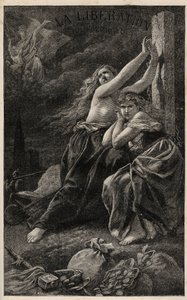 La libération du territoire - Alsace et Lorraine - gravure de Frédéric Théodore Lix dans « L