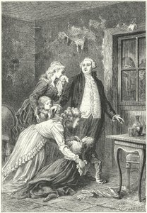 Louis XVI disant adieu à sa famille avant son exécution