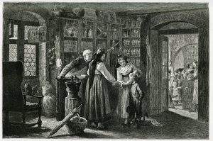 Chez le pharmacien du village de Kaysersberg, une consultation d