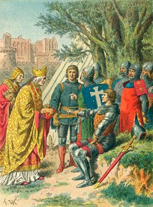 Bertrand du Guesclin et le légat pontifical - Frederic Theodore Lix