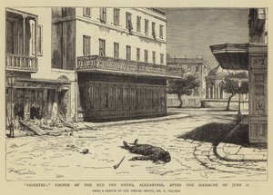 Abandonné, coin de la rue des Sœurs, Alexandrie, après le massacre du 11 juin - Frederic Villiers