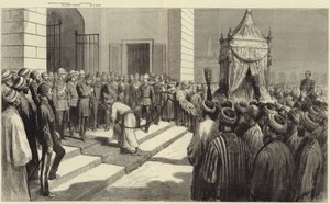 Le Khédive saluant le tapis sacré au Caire avant son envoi à La Mecque - Frederic Villiers