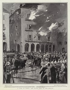 Un incendie à Corfou, l