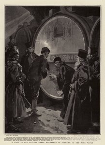 Visite au Monastère Grec Ancien de Podrome, dans la Cave à Vin - Frederic de Haenen