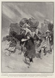 Exploration du Dr Sven Hedin en Asie centrale, une tempête de sable - Frederic de Haenen