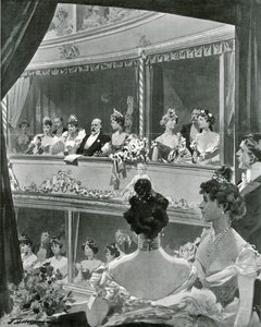 Le roi Édouard VII et sa famille à Covent Garden - Frederic de Haenen