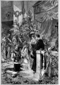 Mariage luthérien du prince Gustave de Suède (Oscar Gustaf Adolf) - Frederic de Haenen