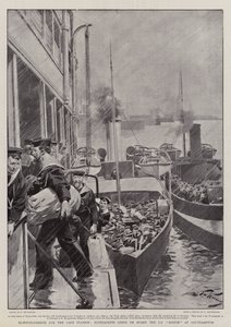 Renforts pour la station du Cap, marins embarquant à bord du SS Briton à Southampton - Frederic de Haenen