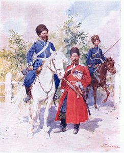 Soldats russes vers 1900 - Frederic de Haenen