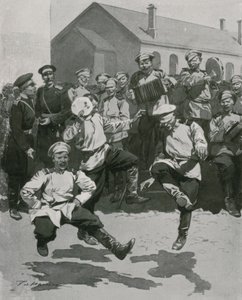 Soldats dansant dans les casernes - Frederic de Haenen