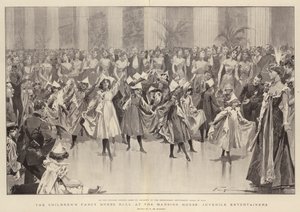 Le bal costumé des enfants à la Mansion House, jeunes artistes - Frederic de Haenen