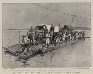 Le bac sur la rivière Vaal à Windsorton, près de Kimberley - Frederic de Haenen