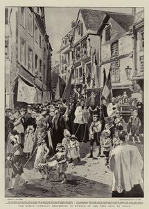 La procession catholique romaine en l