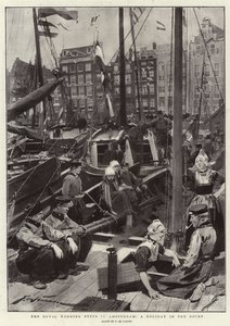 Les fêtes du mariage royal à Amsterdam, un jour de fête dans les docks - Frederic de Haenen