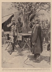 Le vainqueur et le vaincu, la rencontre de Lord Roberts et du général Cronje - Frederic de Haenen