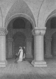 La chapelle dans la tour, maintenant appelée le bureau des archives, Londres (gravure) - Frederick (after) Nash