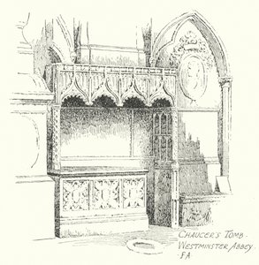 Tombe de Chaucer, Abbaye de Westminster - Frederick Adcock