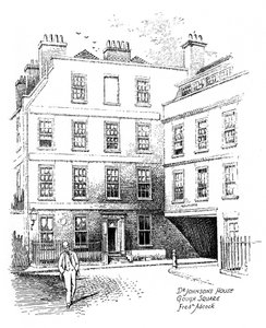 Maison du Dr Johnson, 17 Gough Square, Londres, 1912 - Frederick Adcock