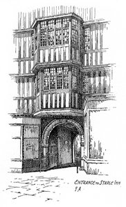 Entrée de Staple Inn, Holborn, Londres, 1912 - Frederick Adcock