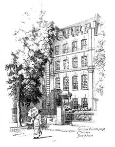Maison de George Eliot, Chelsea, Londres, 1912 - Frederick Adcock