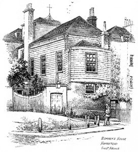 Maison de George Romney, Hampstead, Londres, 1912 - Frederick Adcock