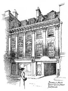Maison de James Boswell, Great Queen Street, Covent Garden, Londres, 1912 - Frederick Adcock