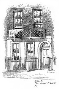 Maison de Percy Bysshe Shelley, Marchmont Street, Bloomsbury, Londres, 1912 - Frederick Adcock