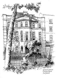 Queens House, Cheyne Walk, Chelsea, Londres, 1912 - Frederick Adcock