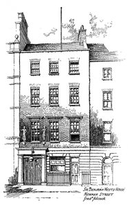 Maison de Sir Benjamin West, Newman Street, Londres, 1912 - Frederick Adcock