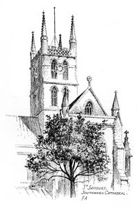 Cathédrale de Southwark, Londres, 1912 - Frederick Adcock