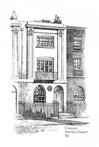 Maison de Thomas Carlyle, Ampton Street, Londres, 1912 - Frederick Adcock