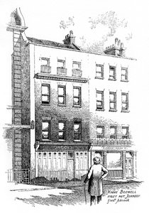 Où James Boswell a rencontré pour la première fois le Dr Johnson, Londres, 1912 - Frederick Adcock