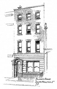 Maison de William Blake, 17 South Molton Street, Londres, 1912 - Frederick Adcock