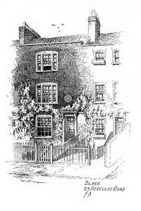 Maison de William Blake, 23 Hercules Road, Londres, 1912 - Frederick Adcock