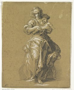 Charité avec trois enfants - Frederick Bloemaert