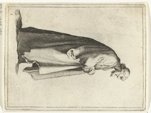 Vieil homme avec long manteau (15 petites figures) - Frederick Bloemaert