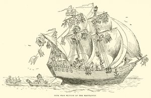 Image authentique du Mayflower - Frederick Burr Opper