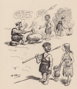 Nos ancêtres antédiluviens par F Opper : Numéro treize (litho) - Frederick Burr Opper