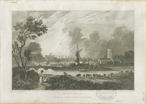 Stafford - Vue sud-ouest : gravure, nd [c. 1830]