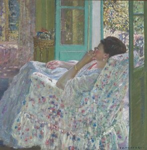 Après-midi - Chambre jaune - Frederick Carl Frieseke