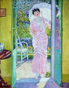 Good Morning, vers 1912-13 (huile sur toile) - Frederick Carl Frieseke