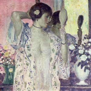 Le miroir à main - Frederick Carl Frieseke
