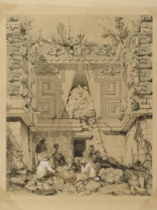Arcade, Casa del Gobernador, Uxmel, Yucatán, 1843 - Frederick Catherwood