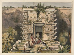 Porte du Grand Teocallis, Uxmal - Frederick Catherwood