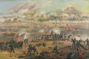La bataille de Fredericksburg le 13 décembre 1862 - Frederick Cavada